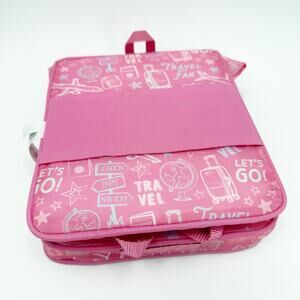 American Girl "Love to Travel" Doll Car Seat Cushion Booster Girls Pretend Pink